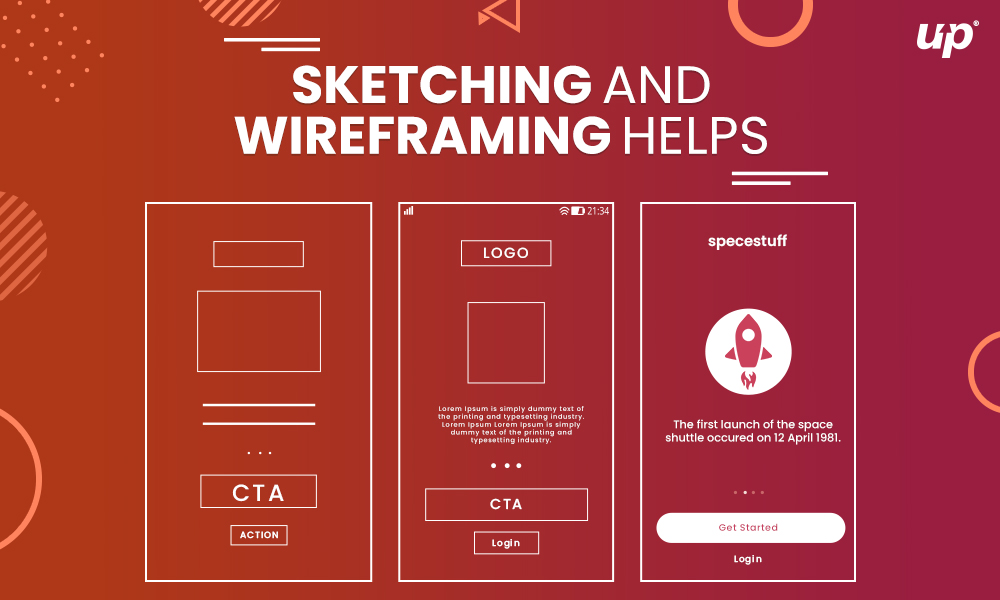 sketching and wireframing app ideas